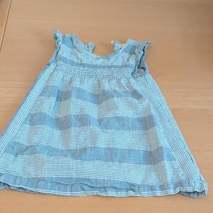 Blue Striped Kids Dress